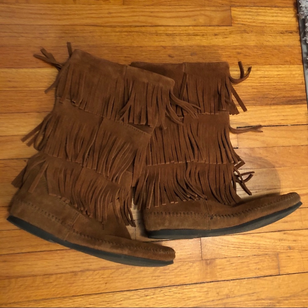 Authentic Minnetonka Moccasin Boots